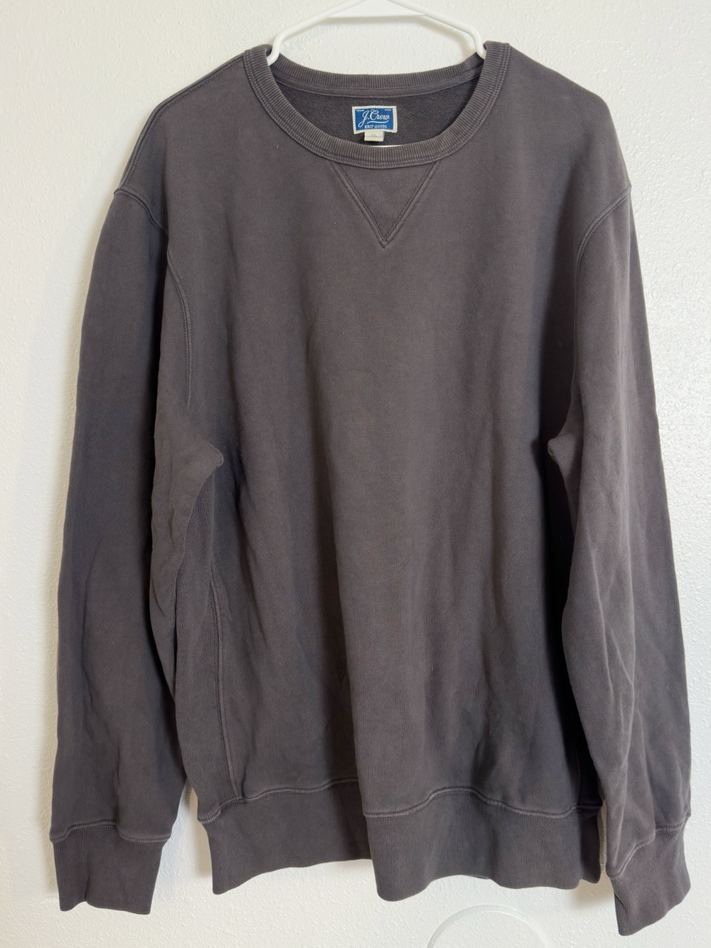 J crew knit goods grey crewneck sweatshirt